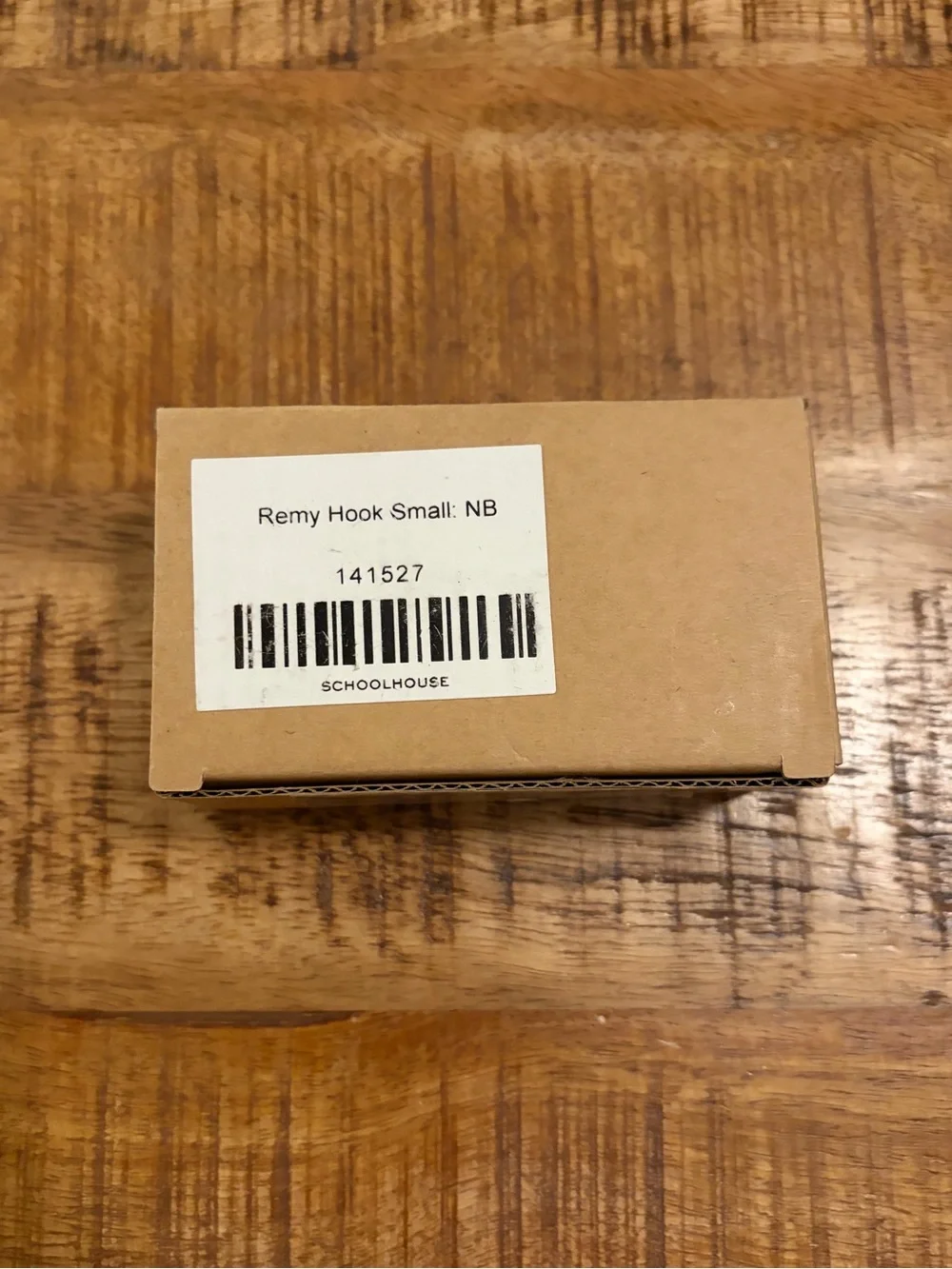 NEW Schoolhouse Remy Single Hook Natural Brass